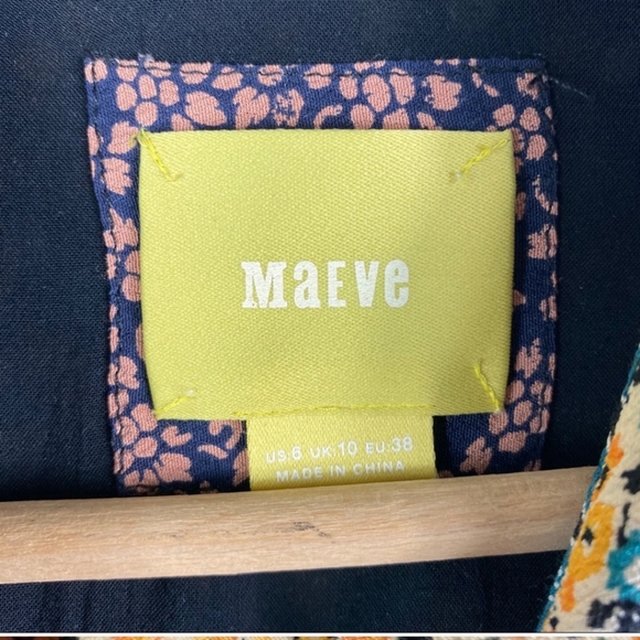 Anthro | Maeve Patchwork Button Down Dress - Picture 5 of 5